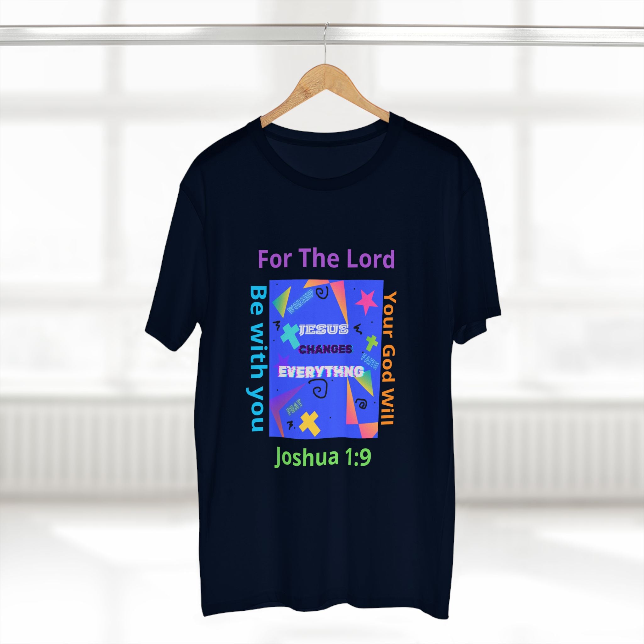 Joshua 1:9 Christian T-Shirt — "Be Strong & Courageous" Faith Tee