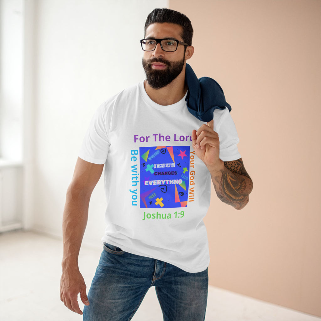 Joshua 1:9 Christian T-Shirt — "Be Strong & Courageous" Faith Tee