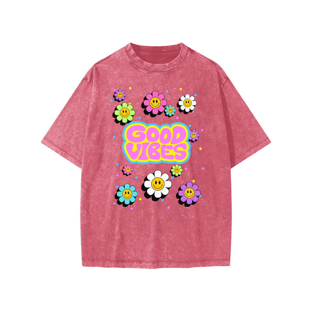 Good VIbes Kids Snow Washed Kids' T-Shirt
