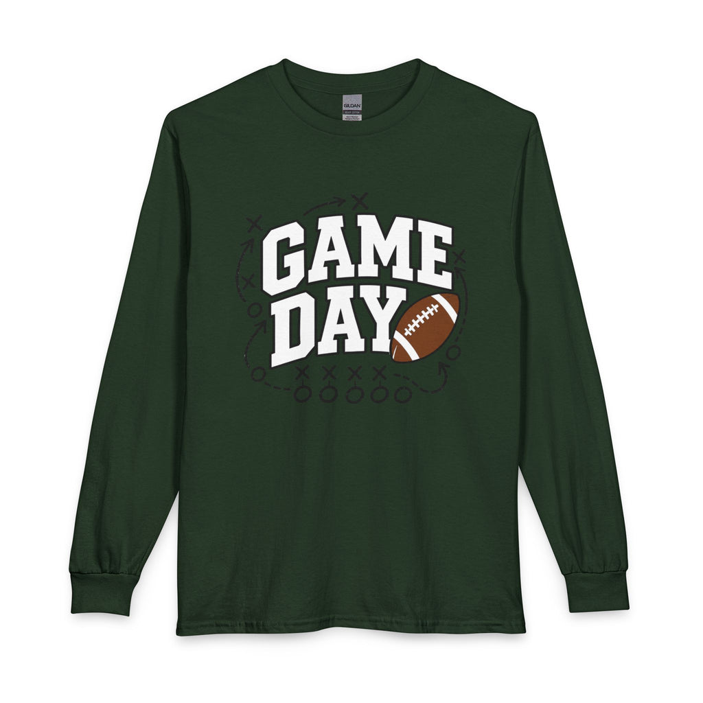 Game Day Long Sleeve Tee — Football Graphic Shirt