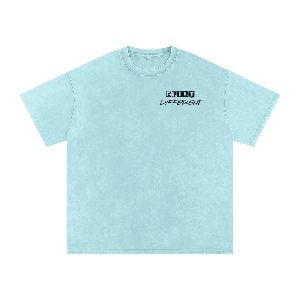 Runs on Spite -Snow Washed Oversized Cotton T-Shirt