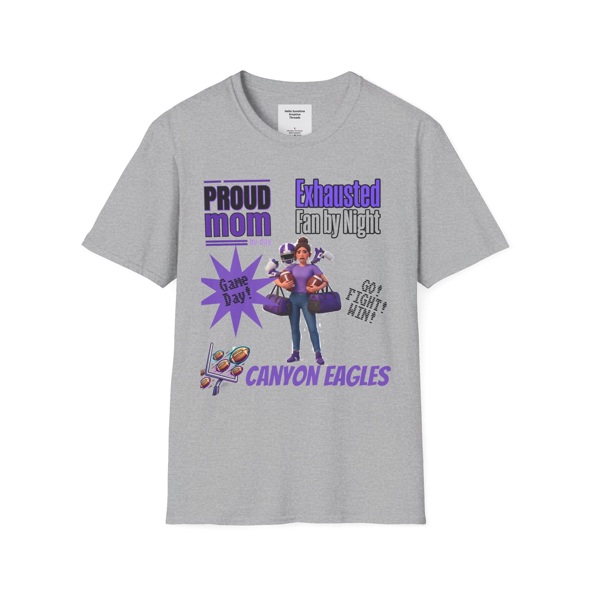 Proud Mom by Day, Exhausted Fan by Night T-Shirt