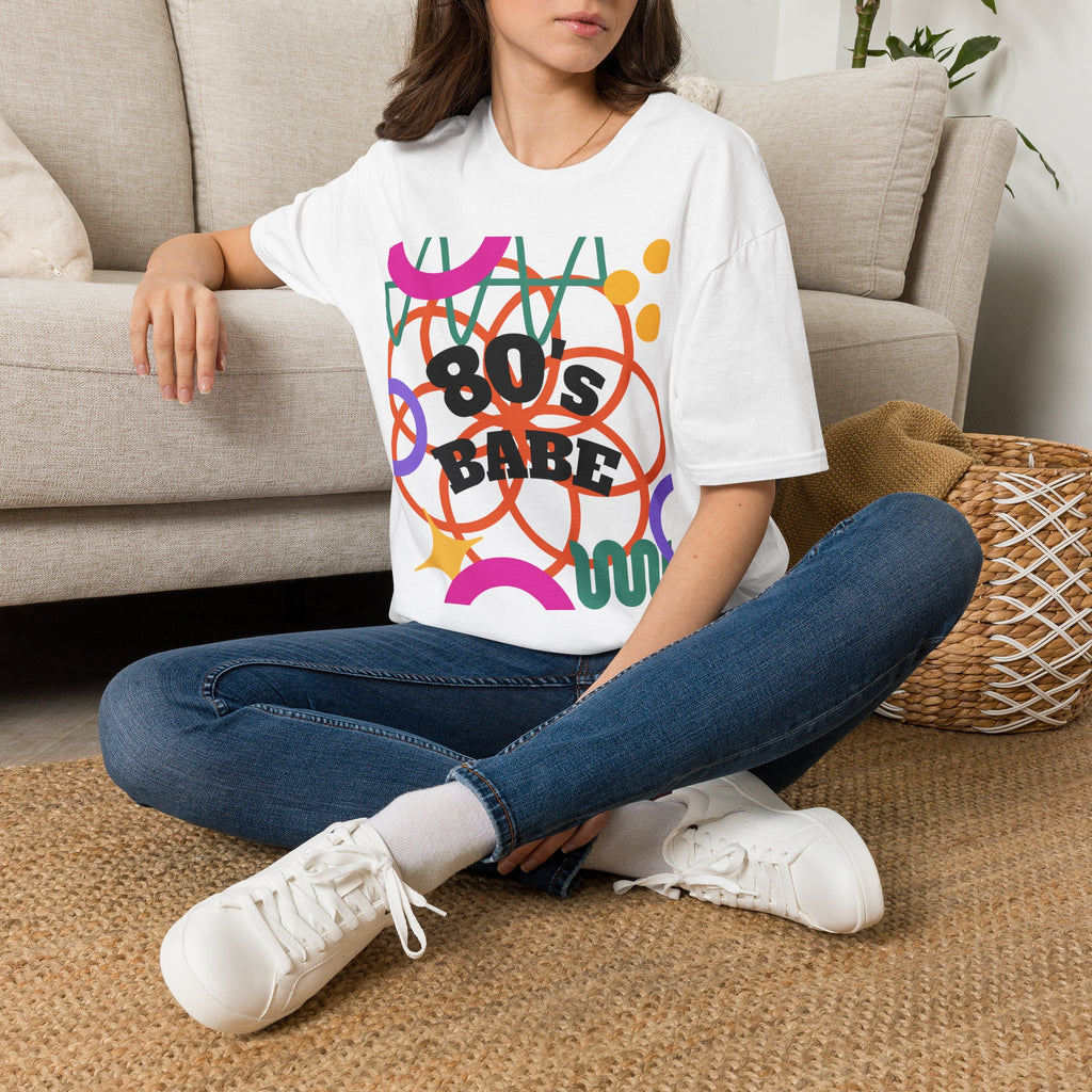 80s Babe T-Shirt — Retro Neon 1980s Graphic Tee