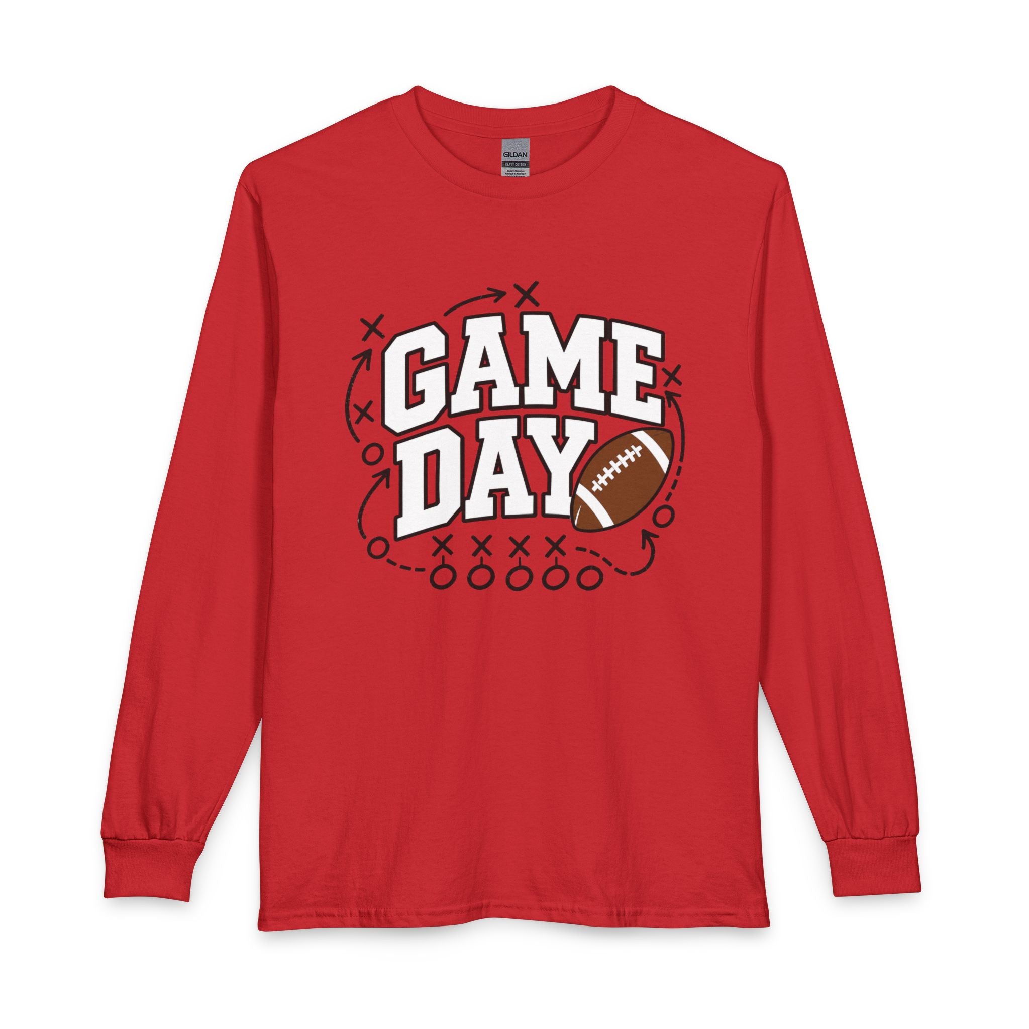 Game Day Long Sleeve Tee — Football Graphic Shirt