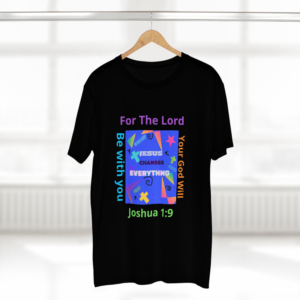 Joshua 1:9 Christian T-Shirt — "Be Strong & Courageous" Faith Tee