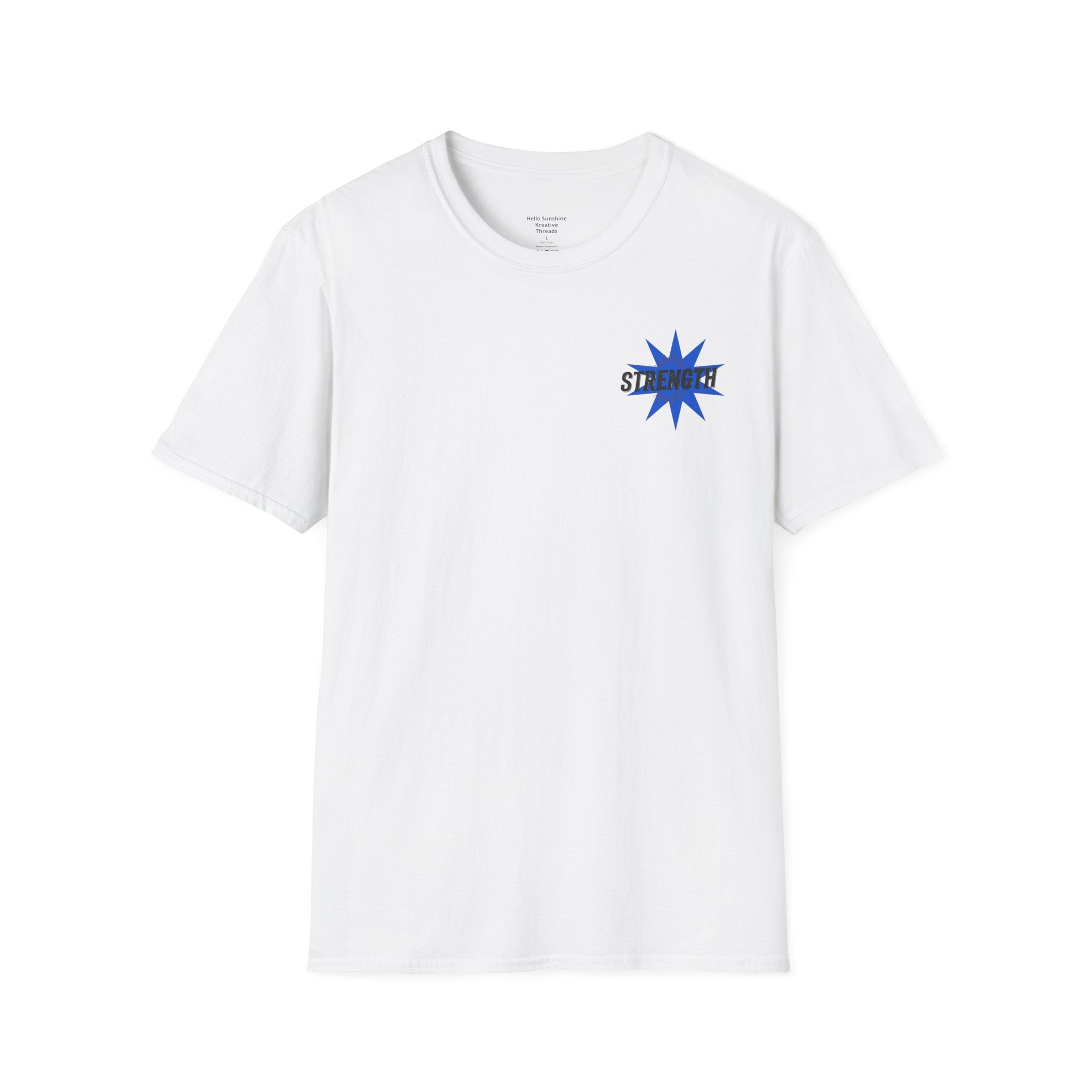 Strength "You Can Do It" T-Shirt — Minimal Blue Logo Tee