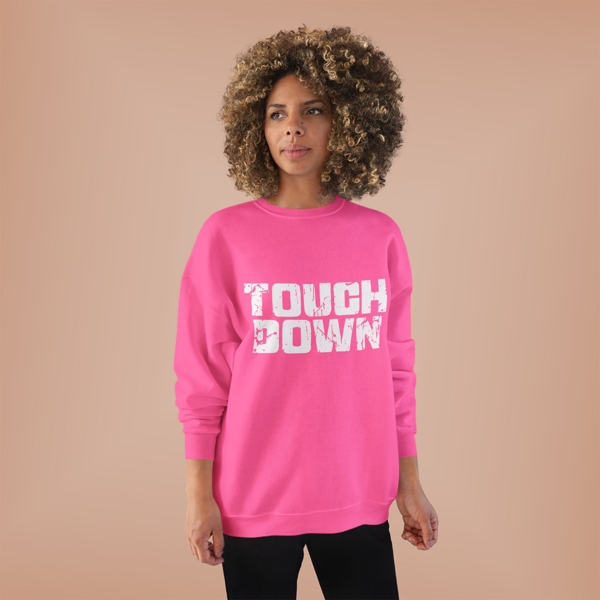 Touchdown Crewneck Sweatshirt - Vintage Football Game Day Pullover