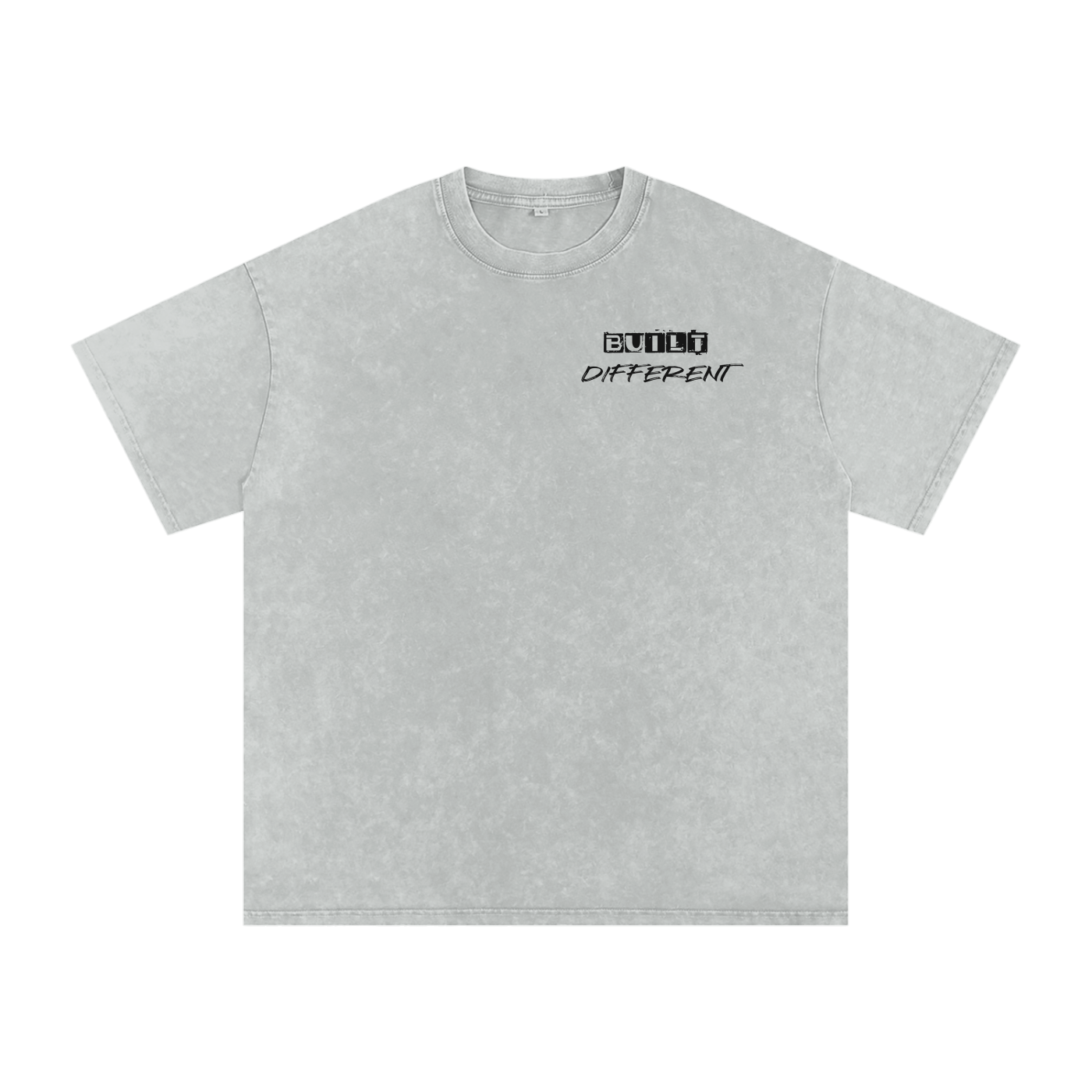 Runs on Spite -Snow Washed Oversized Cotton T-Shirt