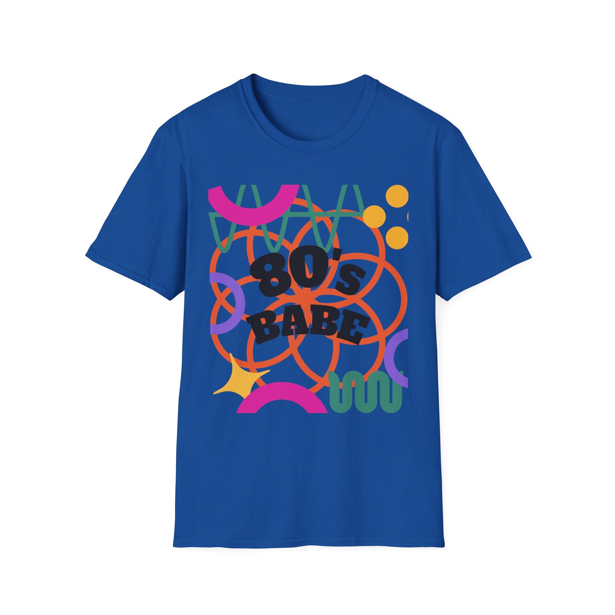 80s Babe T-Shirt — Retro Neon 1980s Graphic Tee