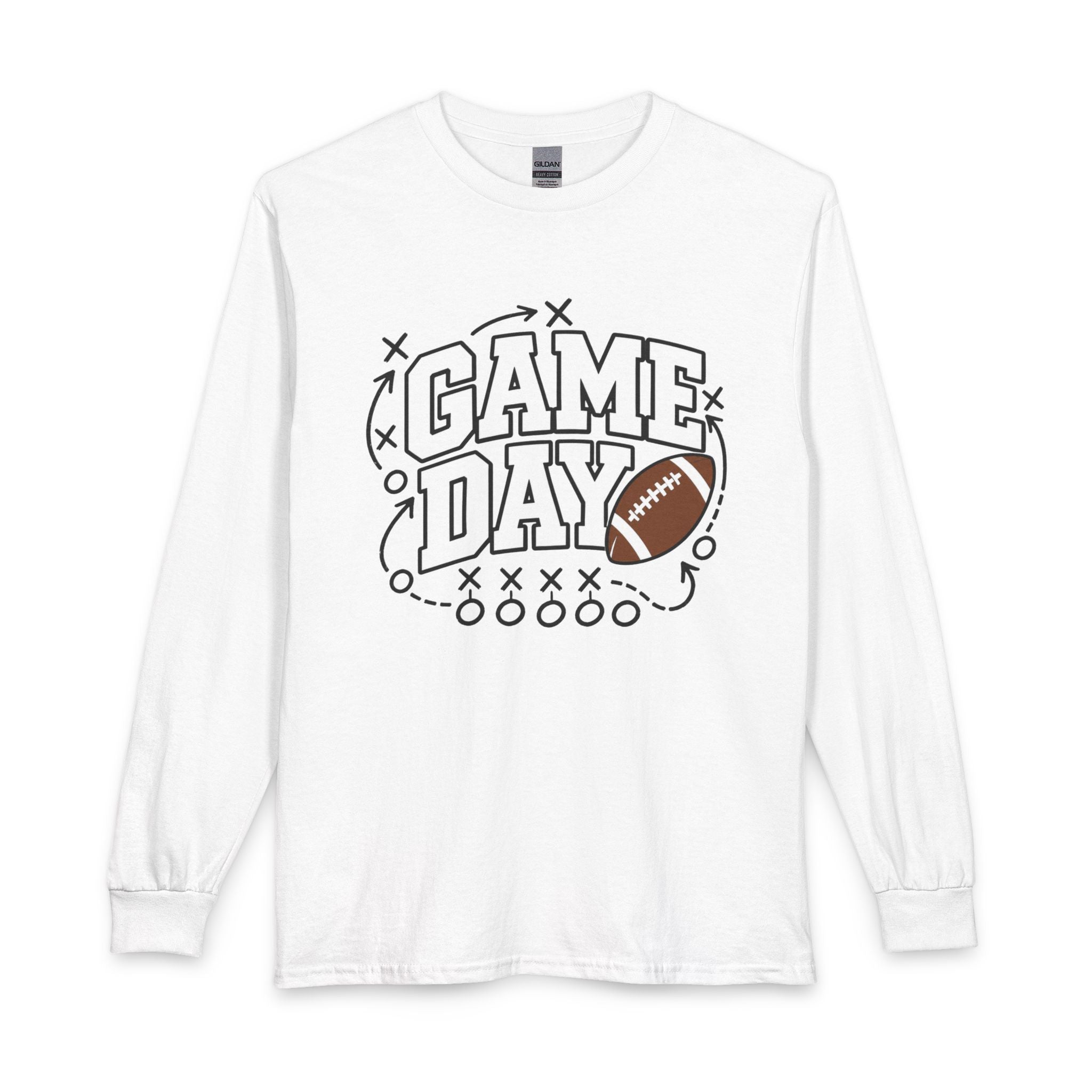 Game Day Long Sleeve Tee — Football Graphic Shirt
