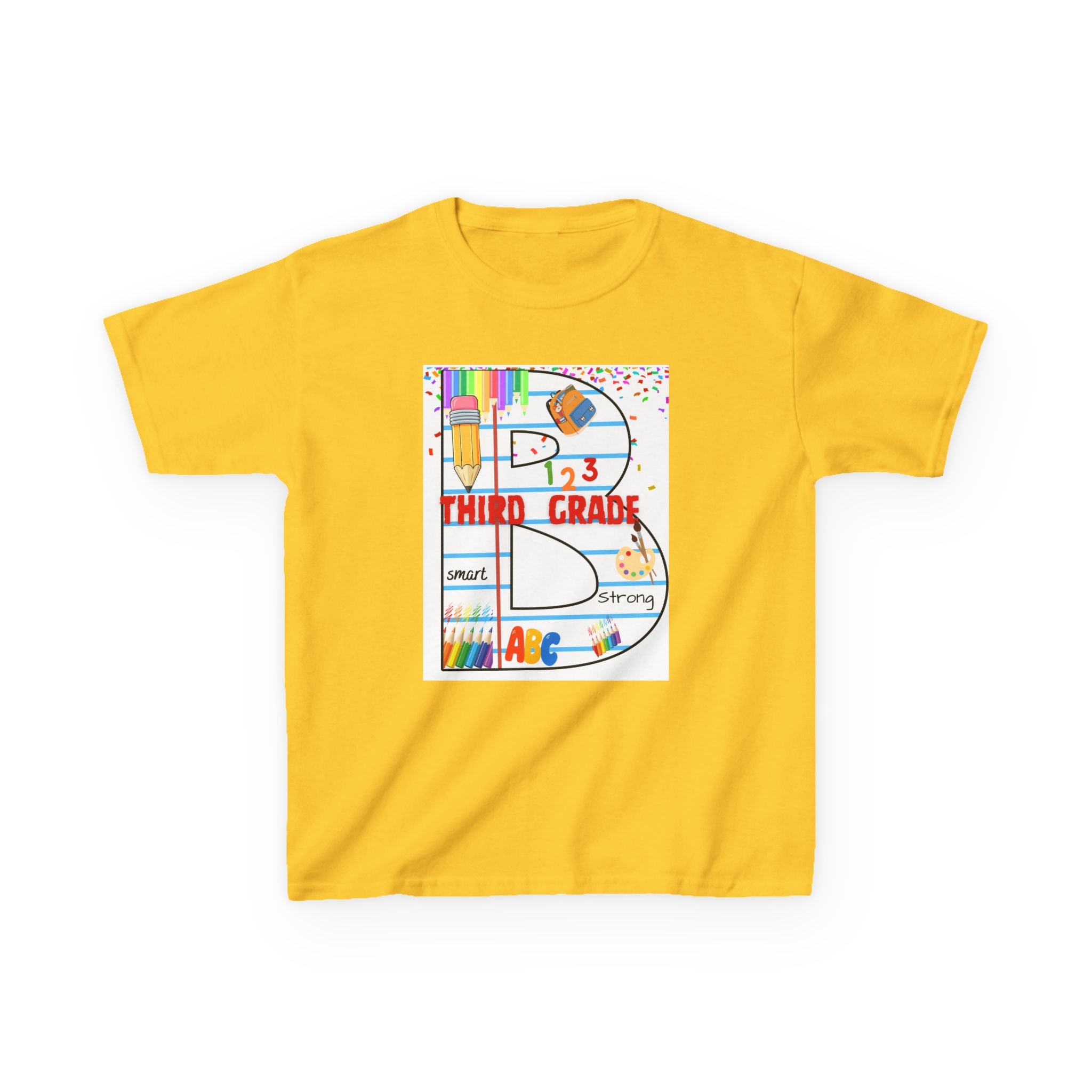 Third Grade ABCs Kids T‑Shirt — 'Be Bold Be You' Back-to-School Tee