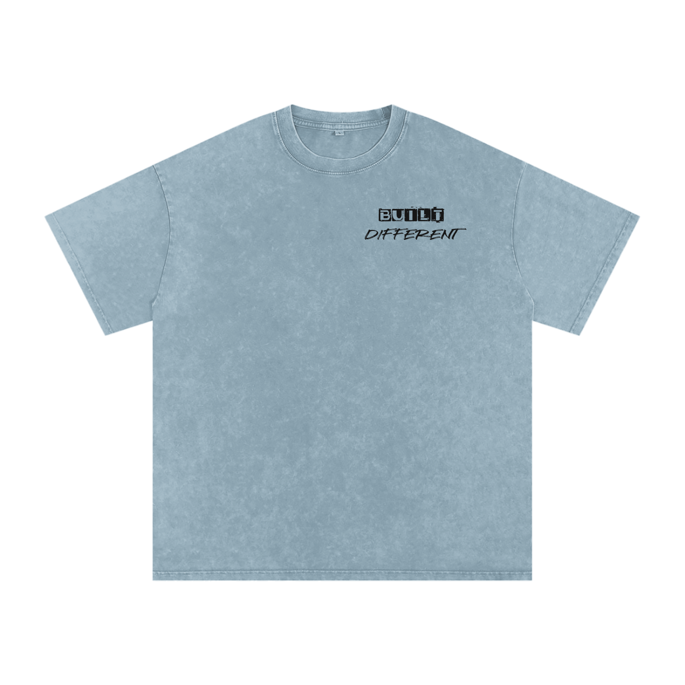 Runs on Spite -Snow Washed Oversized Cotton T-Shirt