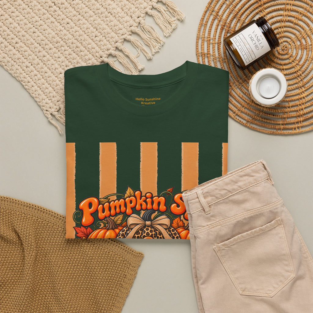 Pumpkin Spice & Praisin' Christ Tee — Fall Christian Pumpkin Graphic T-Shirt