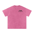 Runs on Spite -Snow Washed Oversized Cotton T-Shirt