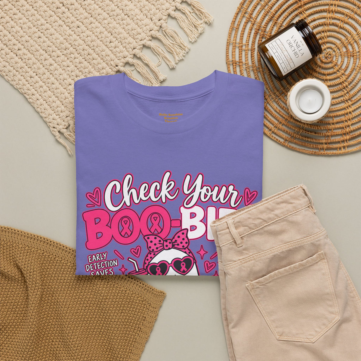 Check Your Boo-bies Tee — Breast Cancer Awareness Ghost Graphic T-Shirt