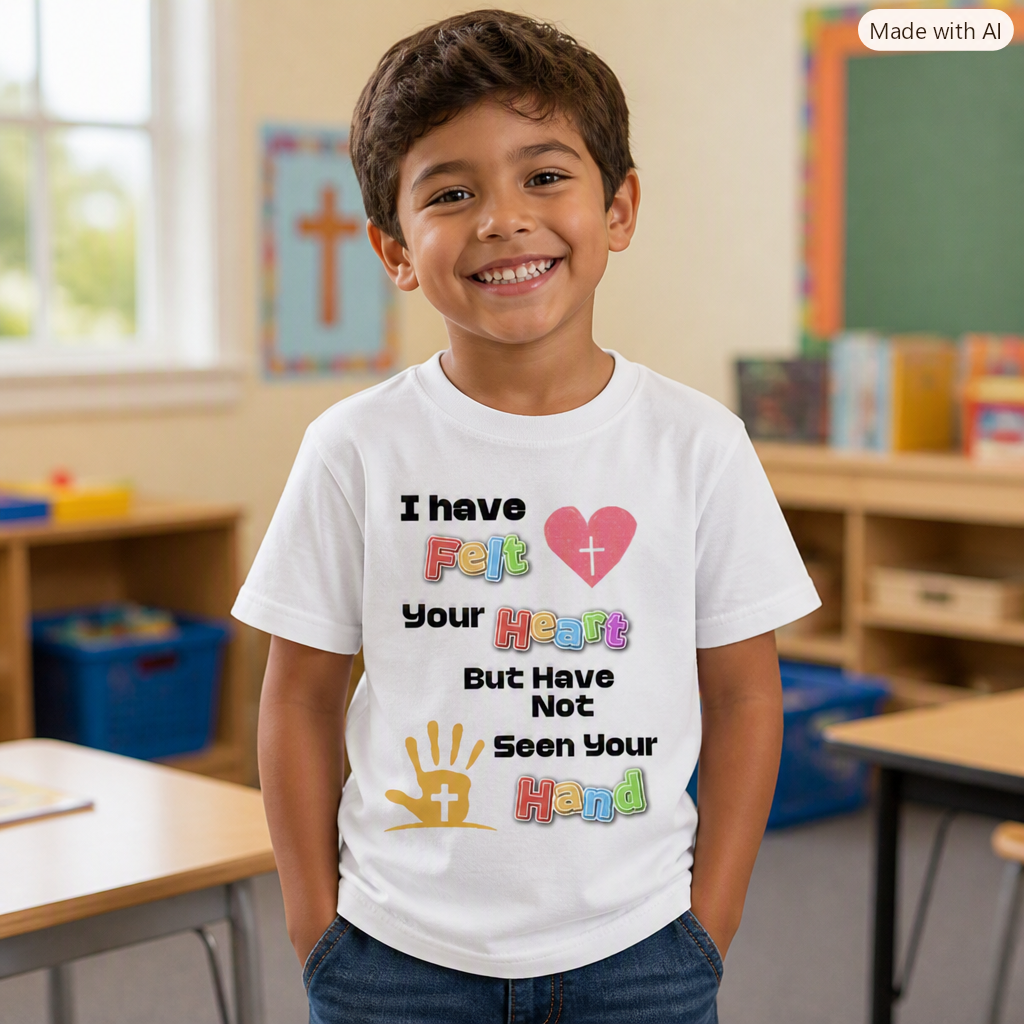 Kid’s  I Felt your Heart Solid Crewneck T-Shirt