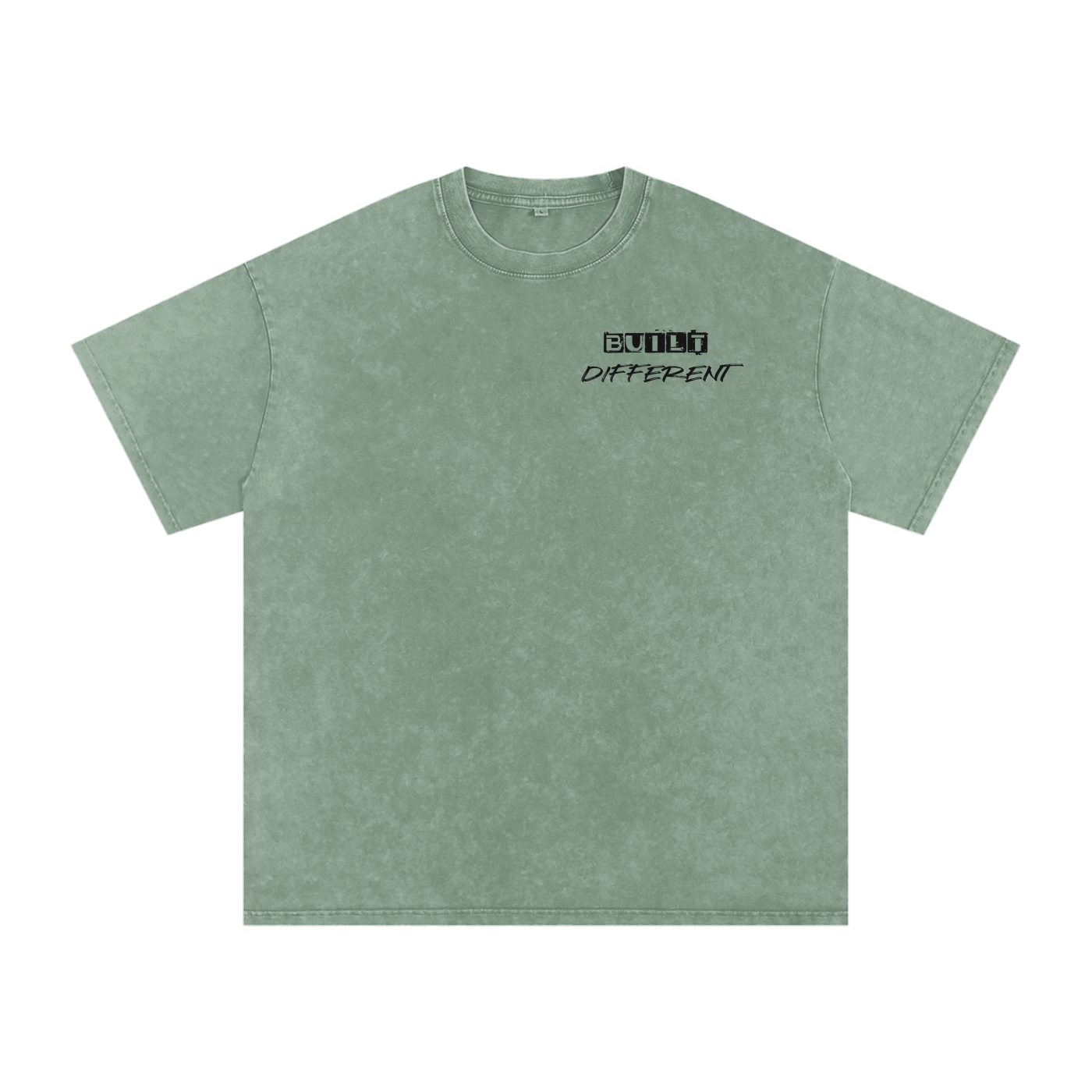 Runs on Spite -Snow Washed Oversized Cotton T-Shirt