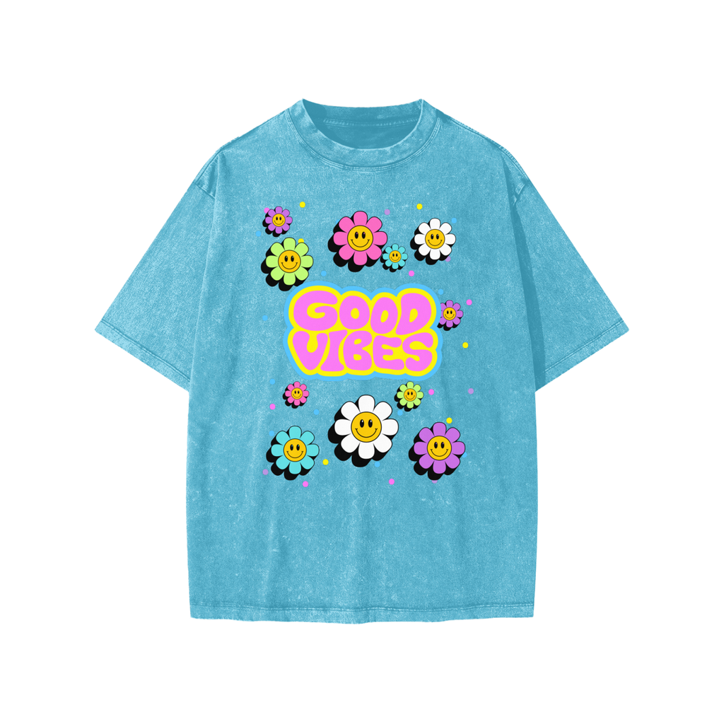 Good VIbes Kids Snow Washed Kids' T-Shirt