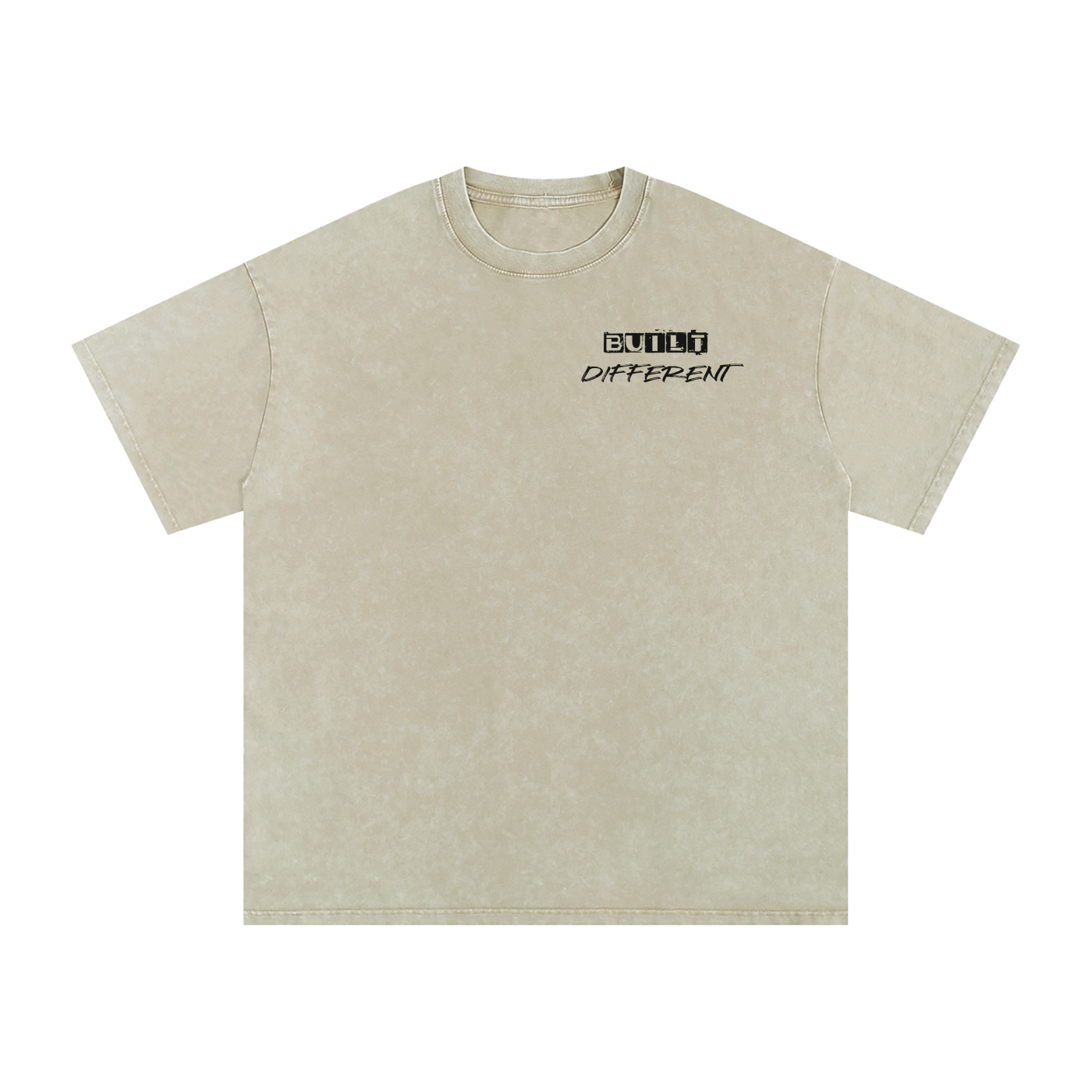 Runs on Spite -Snow Washed Oversized Cotton T-Shirt