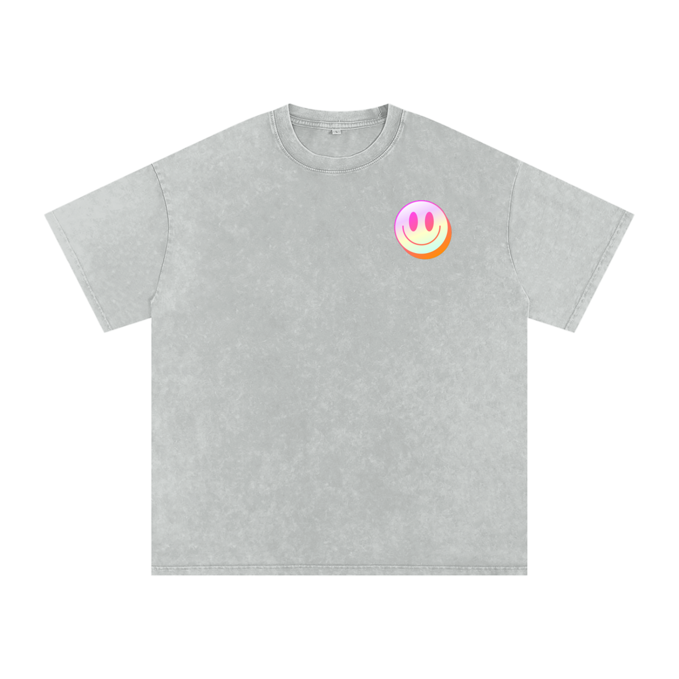 Snow Washed Oversized Cotton Slay All Day T-Shirt