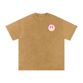 Snow Washed Oversized Cotton Slay All Day T-Shirt