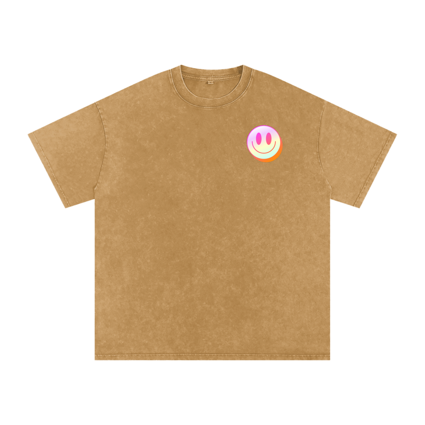 Snow Washed Oversized Cotton Slay All Day T-Shirt