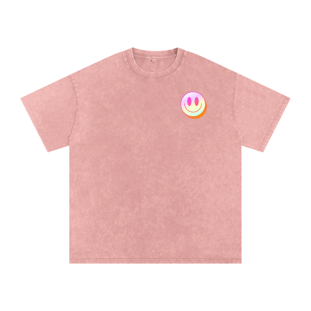 Snow Washed Oversized Cotton Slay All Day T-Shirt